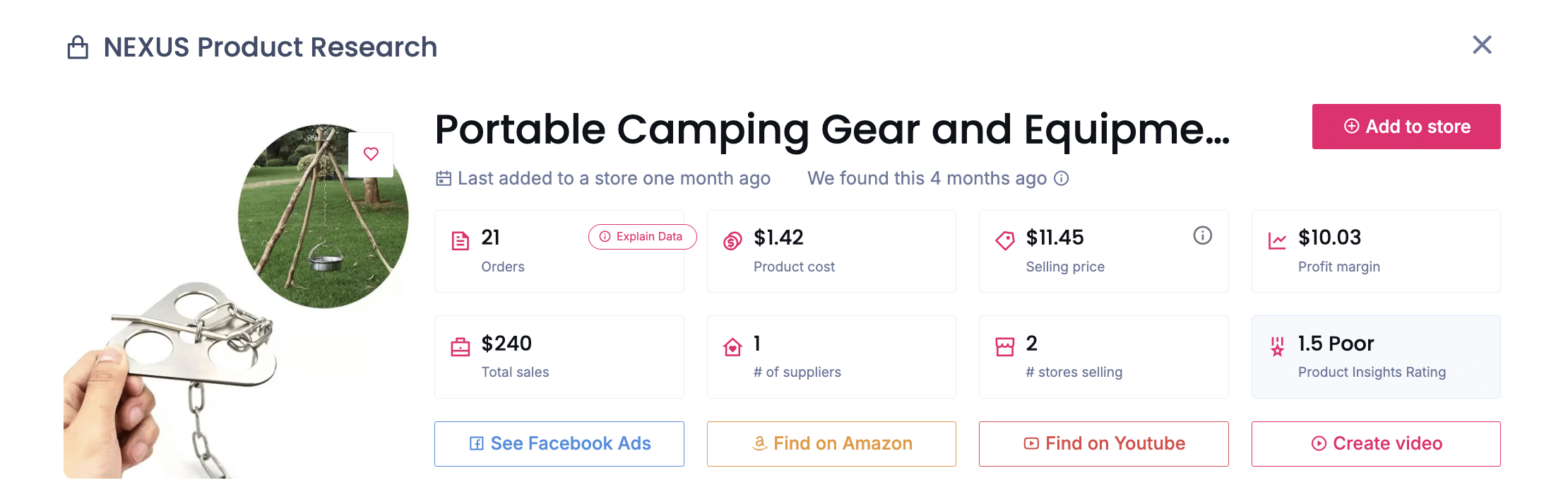 Portable Camping Gear